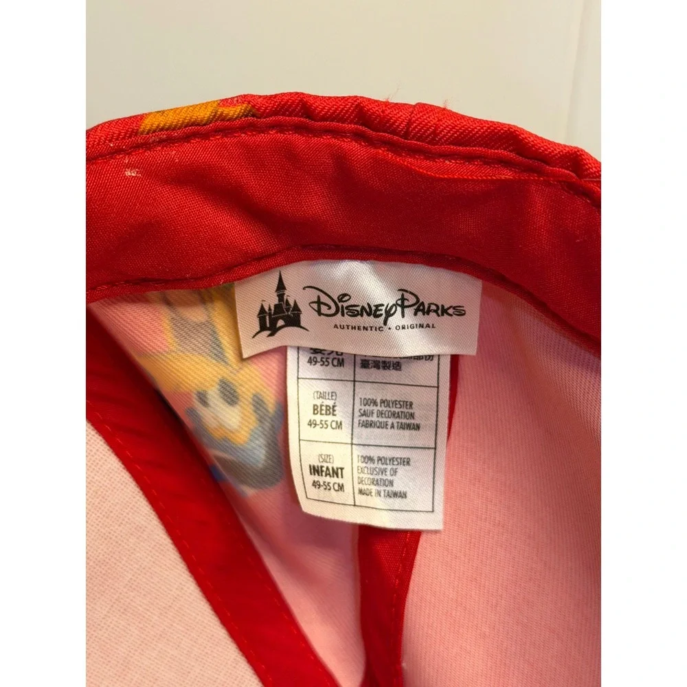 Disney Parks Mickey Mouse Baseball Hat Red Walt Disney World Pluto Donald‎ Duck
